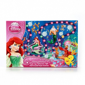 Настольная игра-ходилка Принцессы Дисней - Приключение Ариэль (Умка, 4690590091647sim)